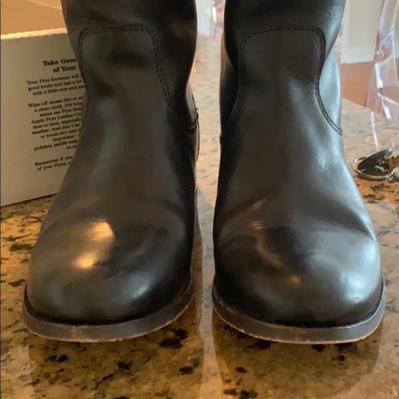 Frye Boots Melissa Logo Black/Brown - Picture 4 of 5